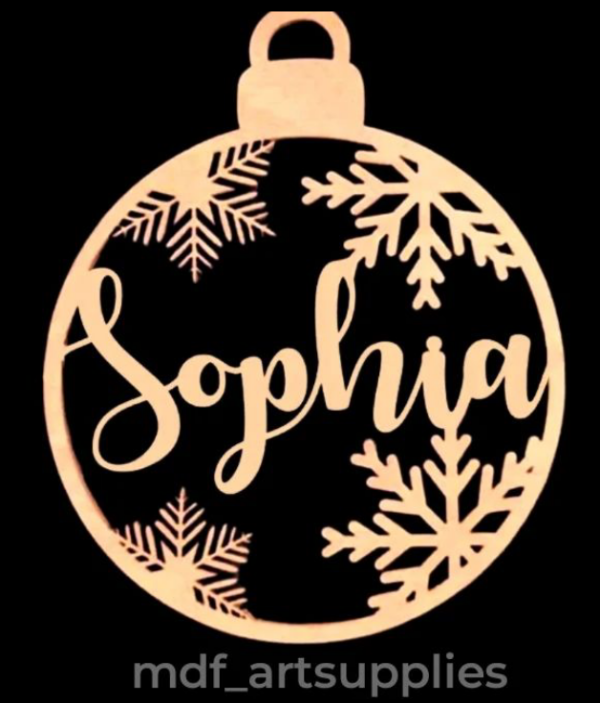 Customised Name Christmas Hanger Cutout