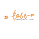 Love Text with Arrow