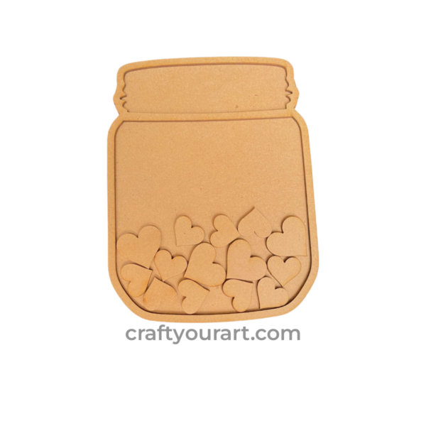 Love Jar with Heart Embellishment