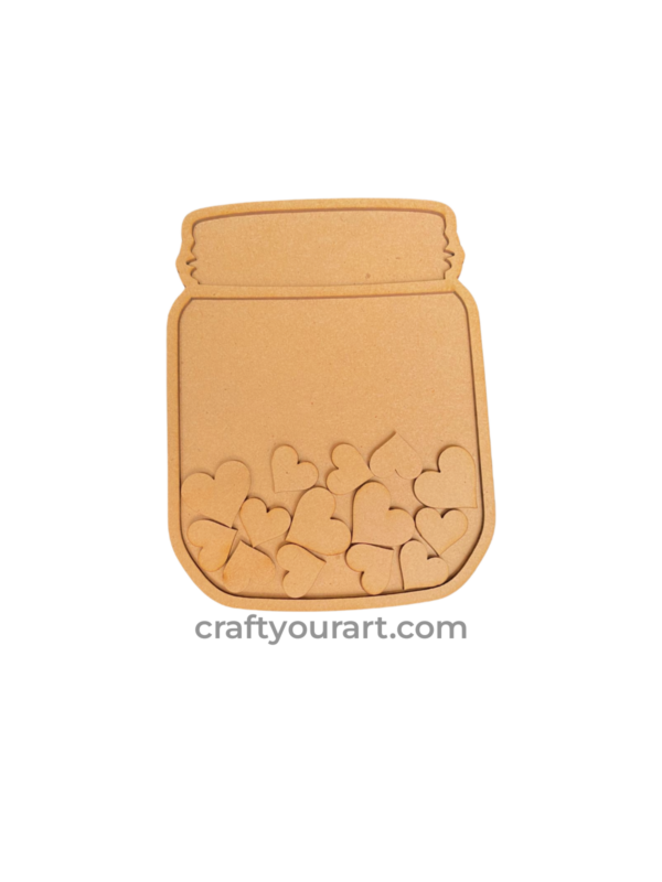 Love Jar with Heart Embellishment