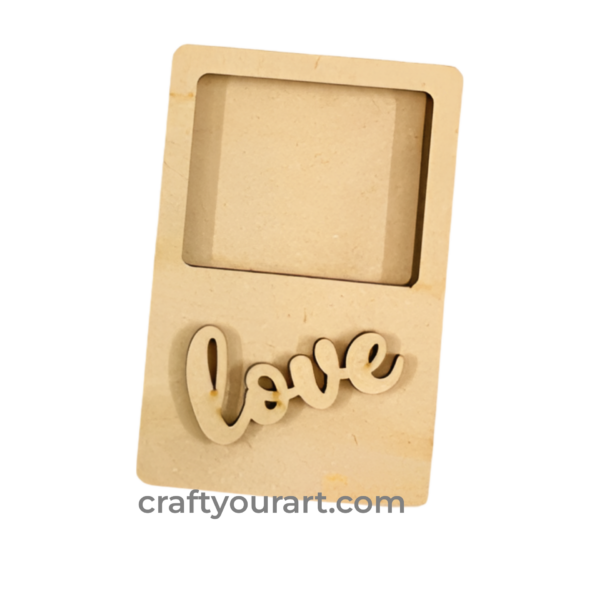 Polaroid Frame With Love Word