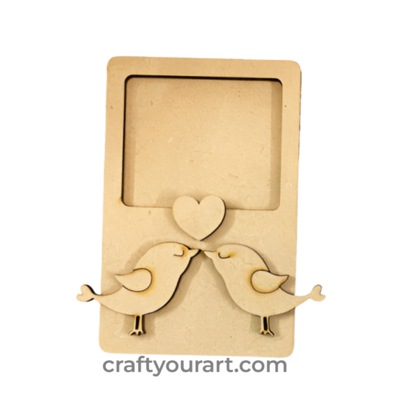 Polaroid Frame With Bird Embellishments