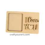 Polaroid Frame With I Love You Word