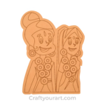 Shri Ram Sita Pre Marked MDF Design 1