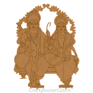 Shri Ram Sita Pre Marked MDF Design 2