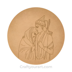 Shri Ram sita premarked Round design 2