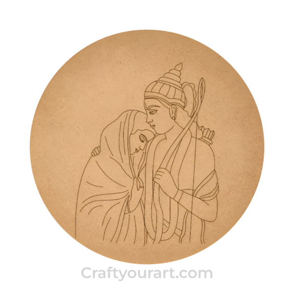Shri Ram sita premarked Round design 2