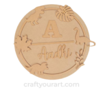 Dinosaur Theme Kids Nameplate ( 3 layer)
