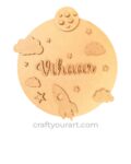 Space theme  Nameplate design 1