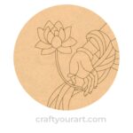 Premarked Pichwai Lotus mandala round
