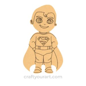 Kids Cartoon Superman design 1