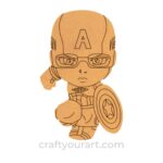 Kids Cartoon Captain America design 1