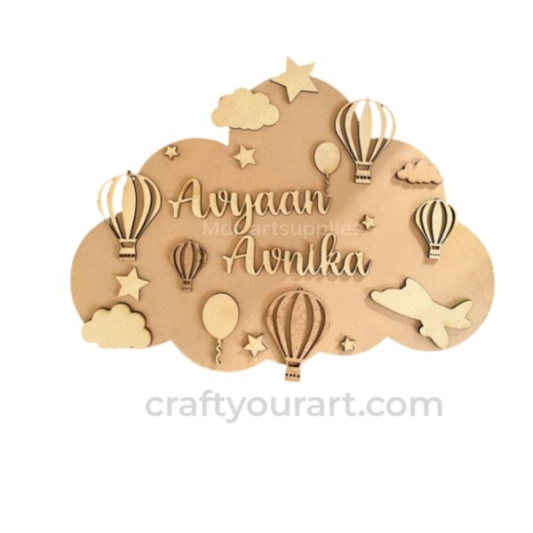 Cloud Theme Nameplate