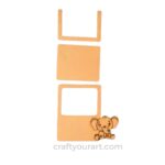 Mini Cartoon Polaroid Frame Elephant