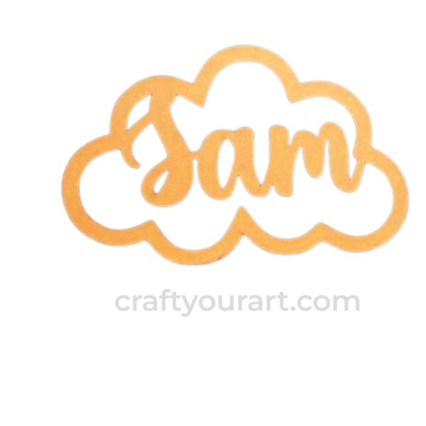 Cut Cloud with Customised Name