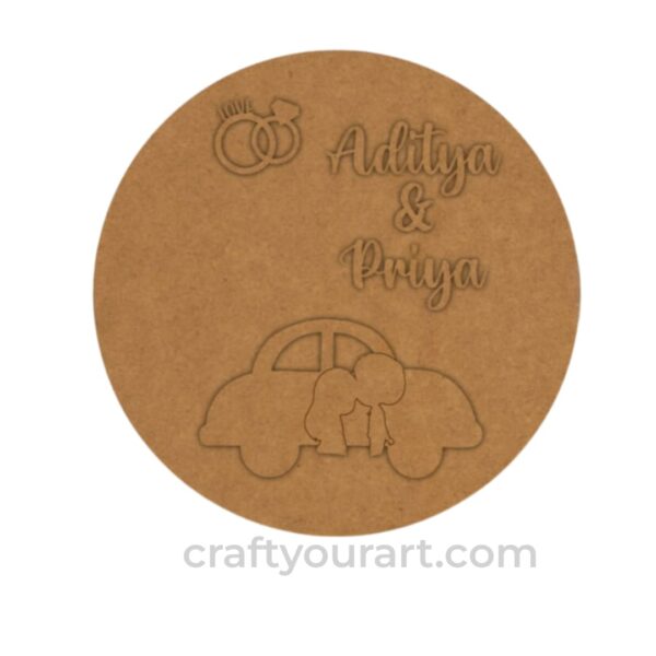 Car Couple Nameplate Design 2