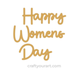 Happy Womens Day Text Design 1