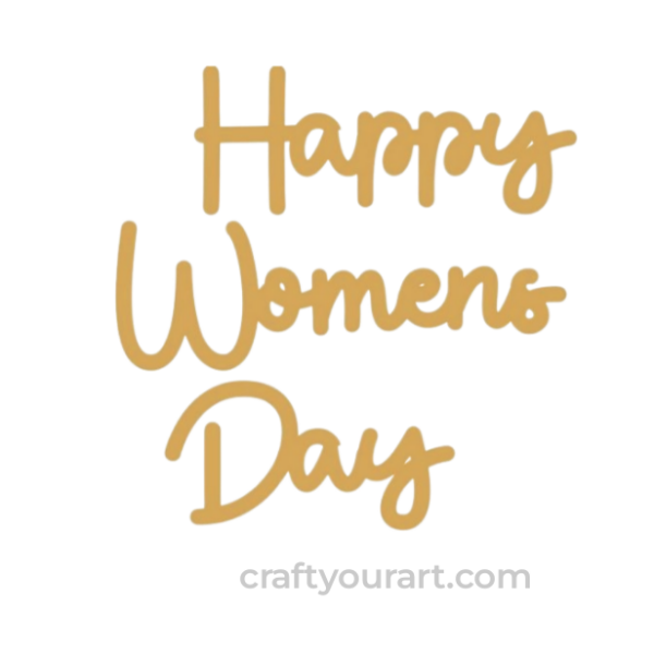 Happy Womens Day Text Design 1