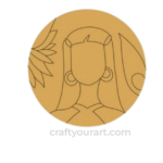 Woman Premarked Round Base Design 1