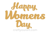 Happy Womens Day Text Design 3
