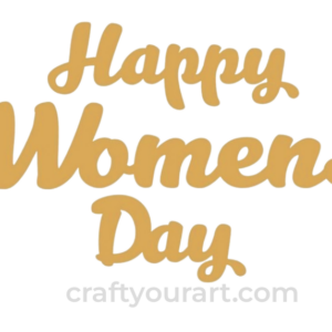 Happy Womens Day Text Design 3