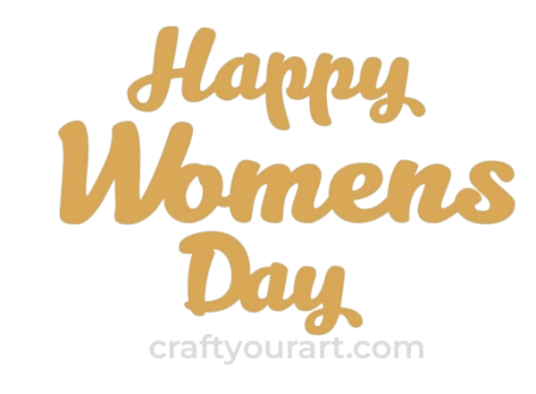 Happy Womens Day Text Design 3
