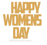 Happy Womens Day Text Design 2