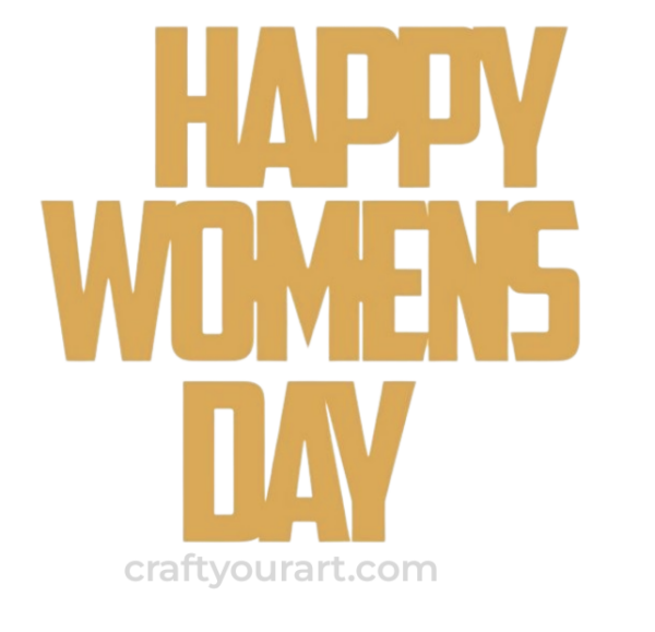 Happy Womens Day Text Design 2