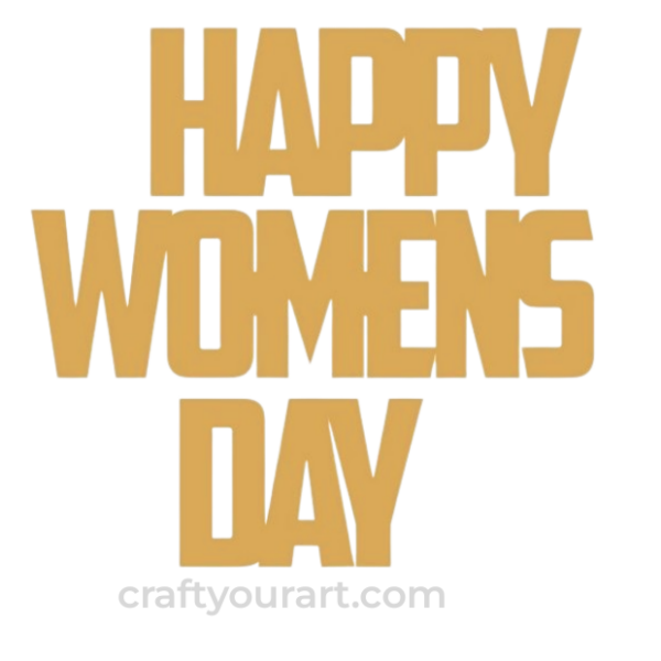 Happy Womens Day Text Design 2