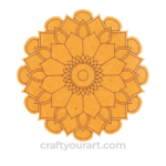 Premarked Round Mandala design base 11