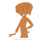 Cartoon Base Coraline Girl