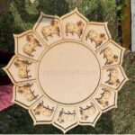 Pichwai Cow Clock Base/ Wall Hanging