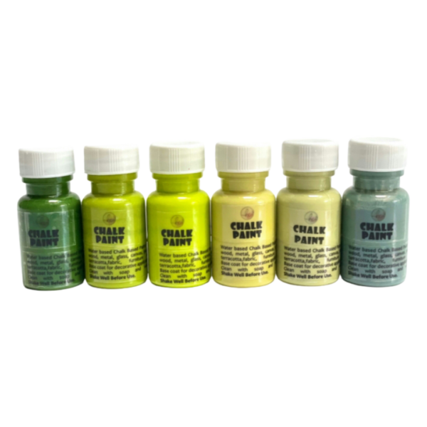 Green Shade Chalk Paint Pack of 6
