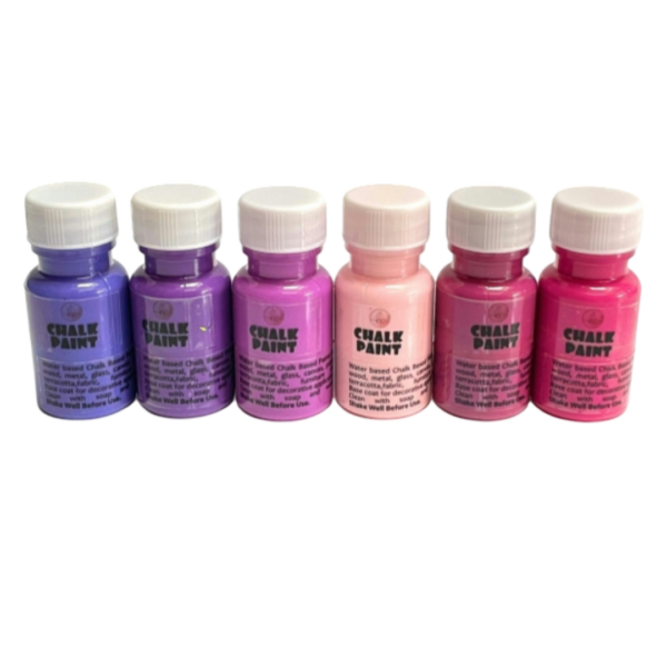 Purple Pink Shade Chalk Paint Pack of 6