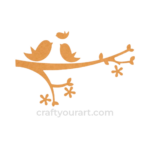 Birds on branch design 6