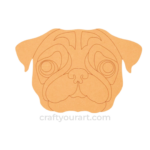 Pug dog design 1