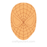 Spiderman face cutout design 1