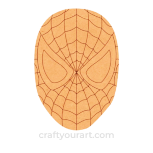 Spiderman face cutout design 1