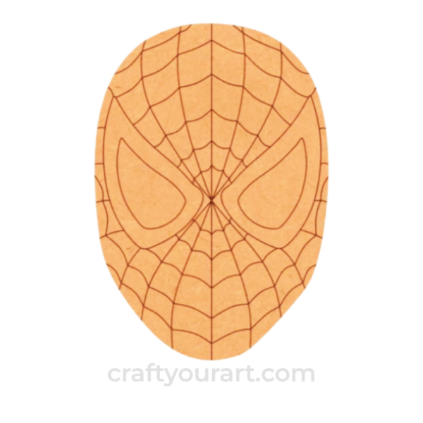 Spiderman face cutout design 1