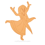 Dancing girl design 2