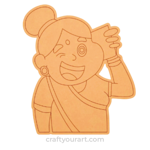 Aunty Cartoon design 8