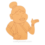 Aunty Cartoon design 9
