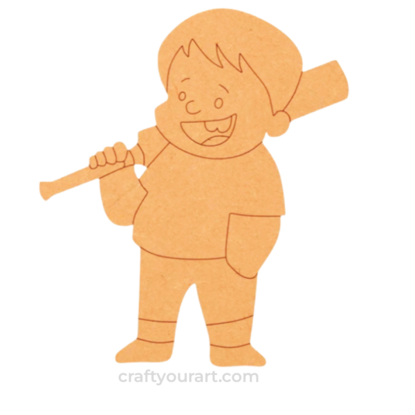 Boy Playing cricket