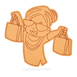 Grandmother with shopping bags