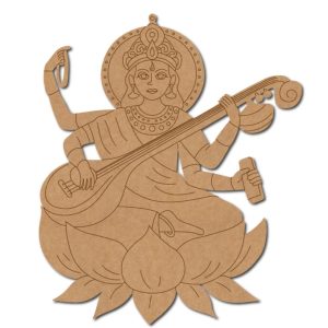 Goddess Saraswati Ji With Sitar Pre marked Design 2