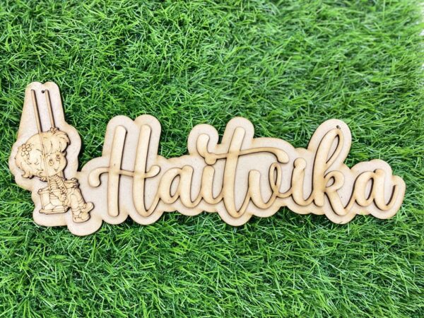 Customised 2 layer kids name