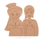 Punjabi Couple design 1