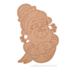 Aunty Cartoon design 4