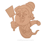 Aunty Cartoon design 3
