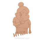 Aunty Cartoon design 1